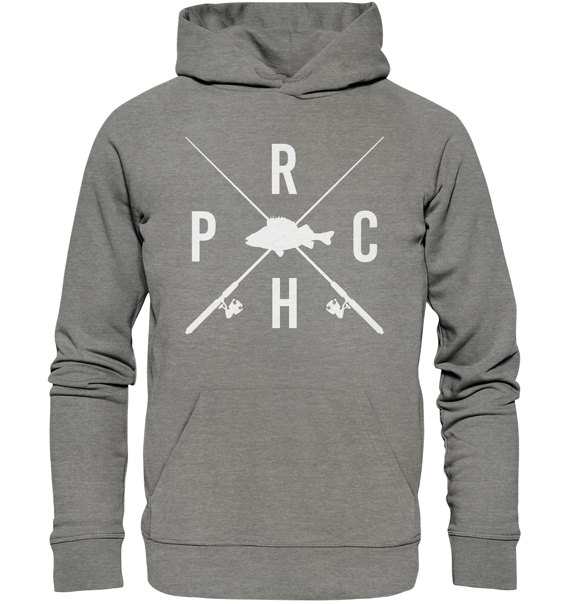 Perch gekreuzte Ruten - Premium Bio Hoodie