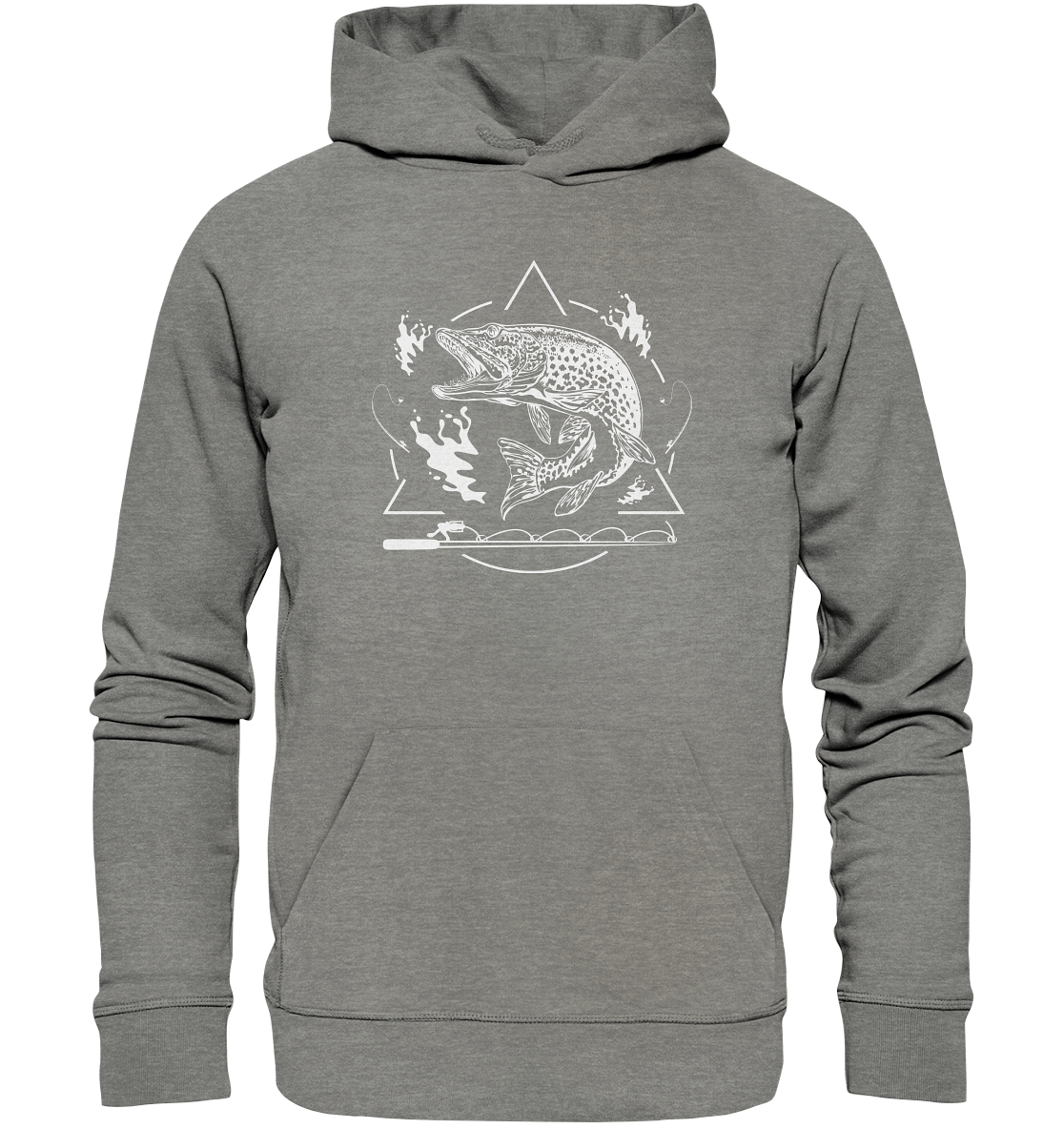 Hecht Angeln - Premium Bio Hoodie