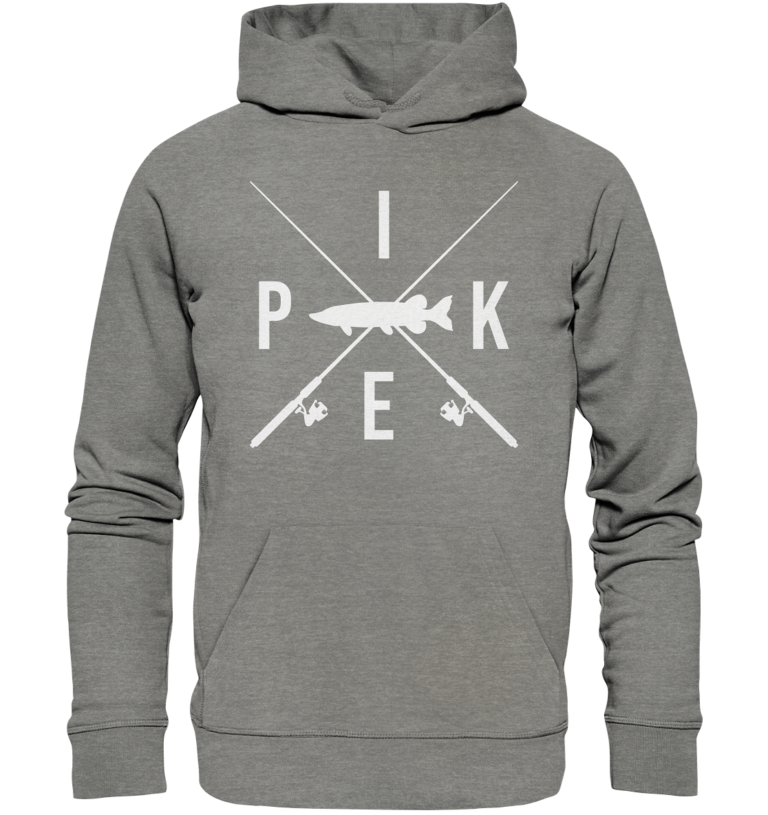 Pike gekreuzte Ruten - Premium Bio Hoodie