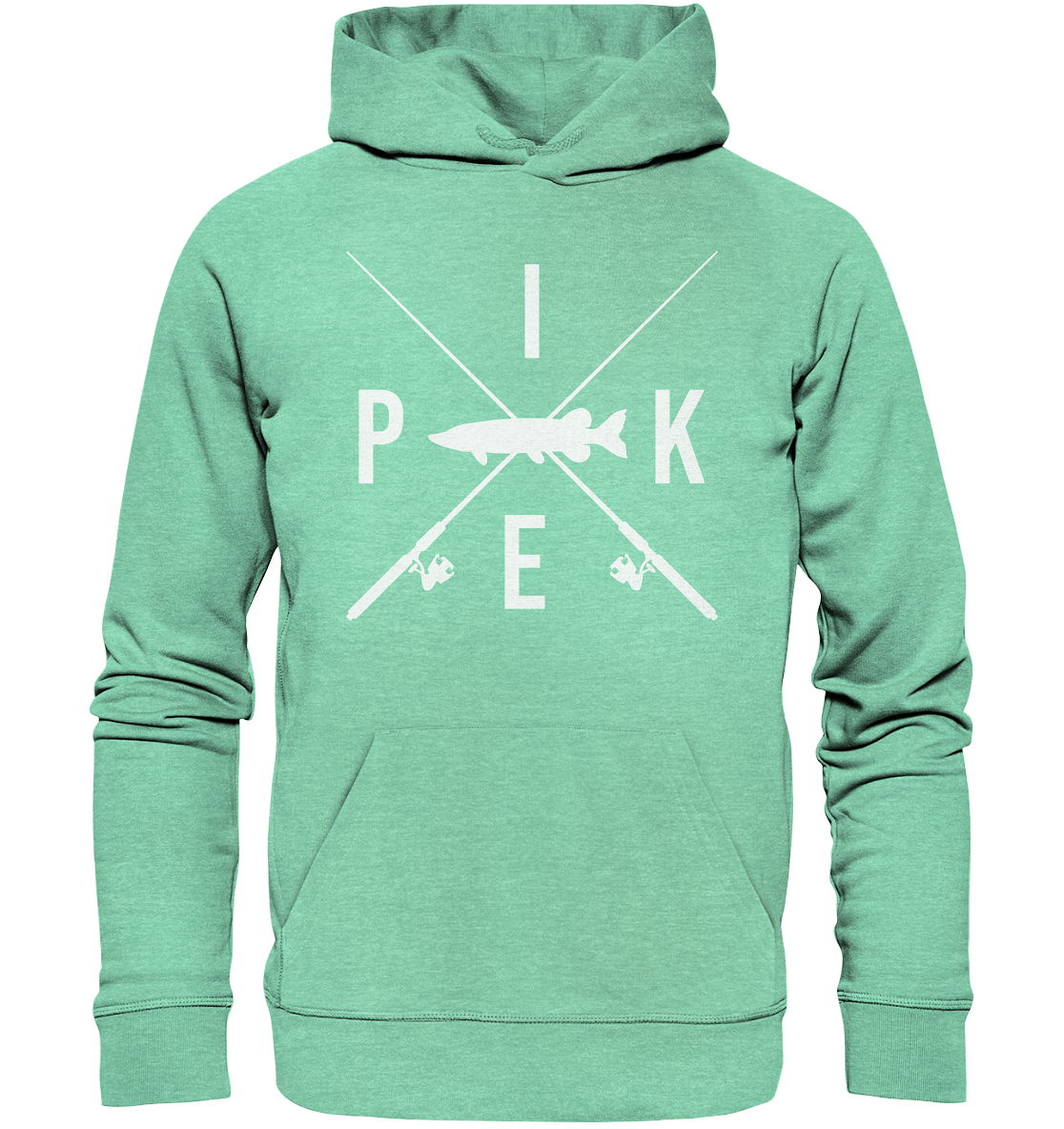 Pike gekreuzte Ruten - Premium Bio Hoodie