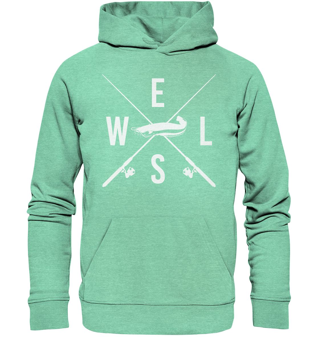 Wels gekreuzte Ruten - Premium Bio Hoodie
