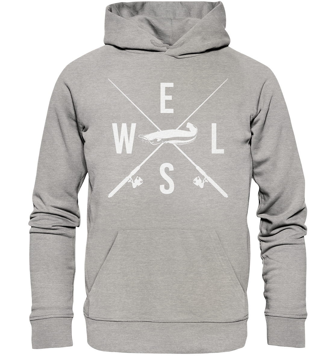 Wels gekreuzte Ruten - Premium Bio Hoodie