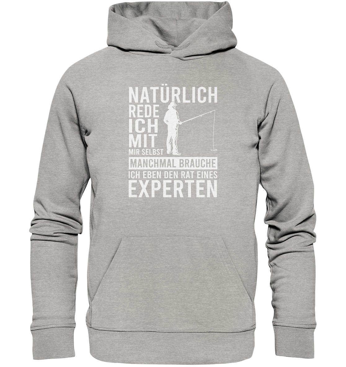 Natürlich rede ich mit mir selbst! - Premium Bio Hoodie