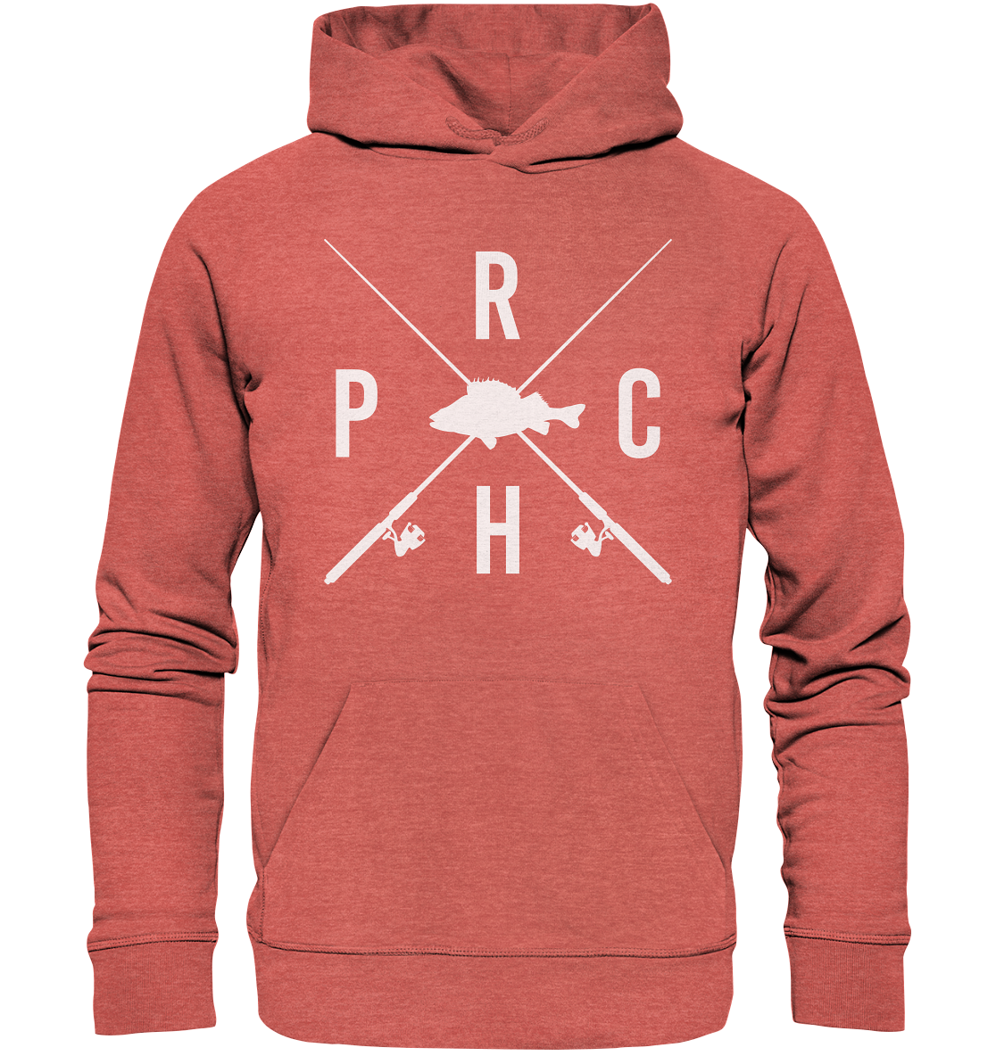 Perch gekreuzte Ruten - Premium Bio Hoodie