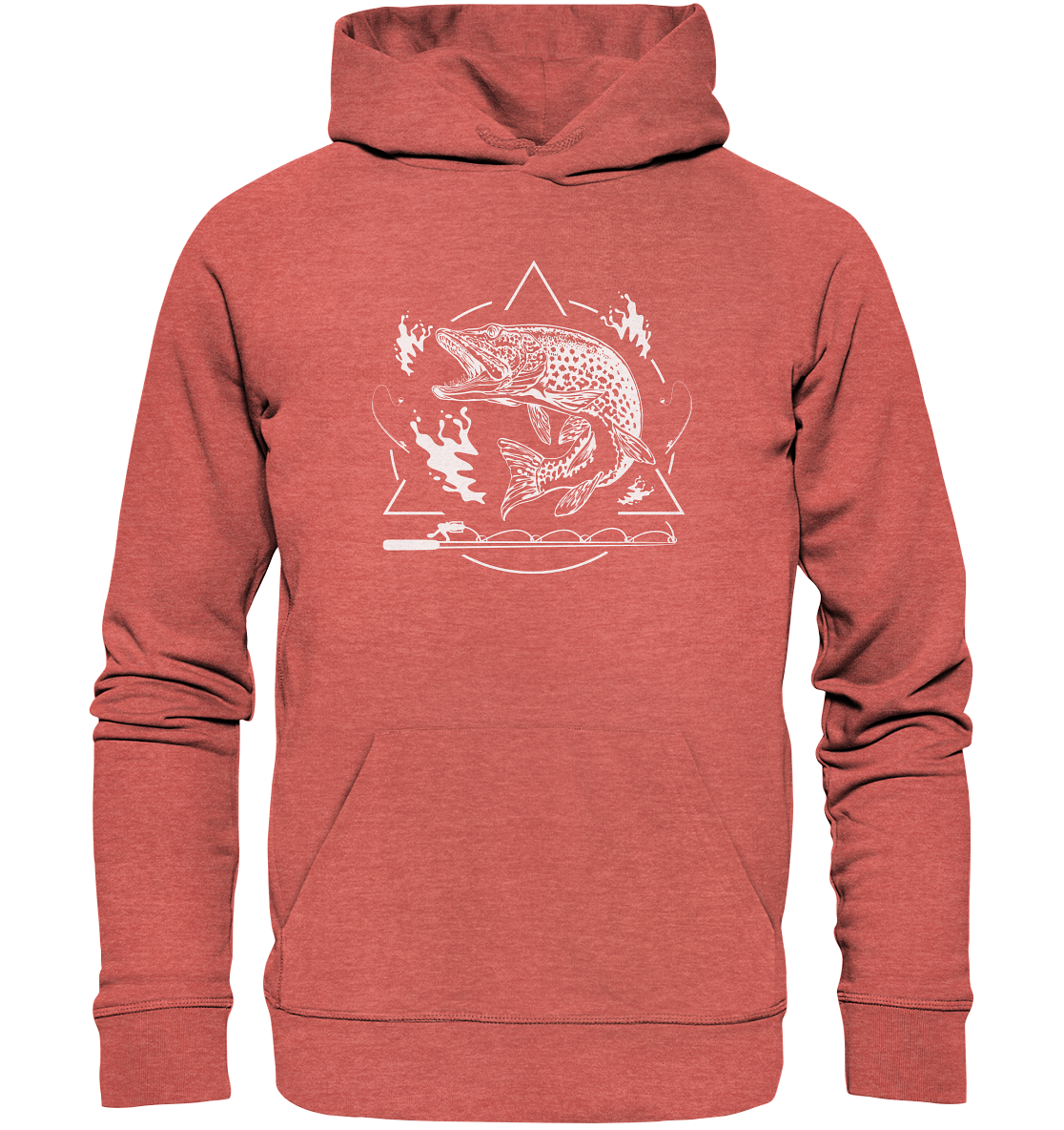 Hecht Angeln - Premium Bio Hoodie