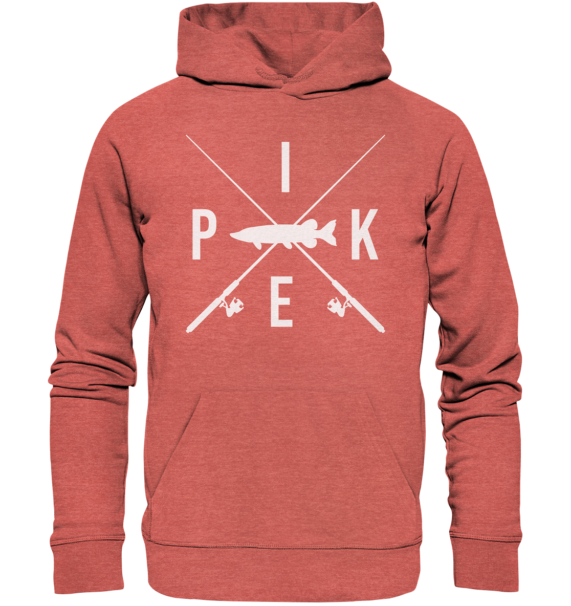 Pike gekreuzte Ruten - Premium Bio Hoodie