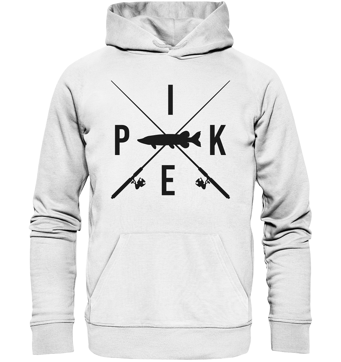 Pike gekreuzte Ruten - Premium Bio Hoodie