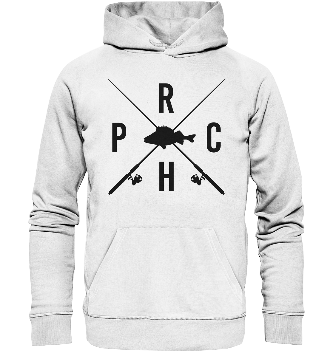 Perch gekreuzte Ruten - Premium Bio Hoodie