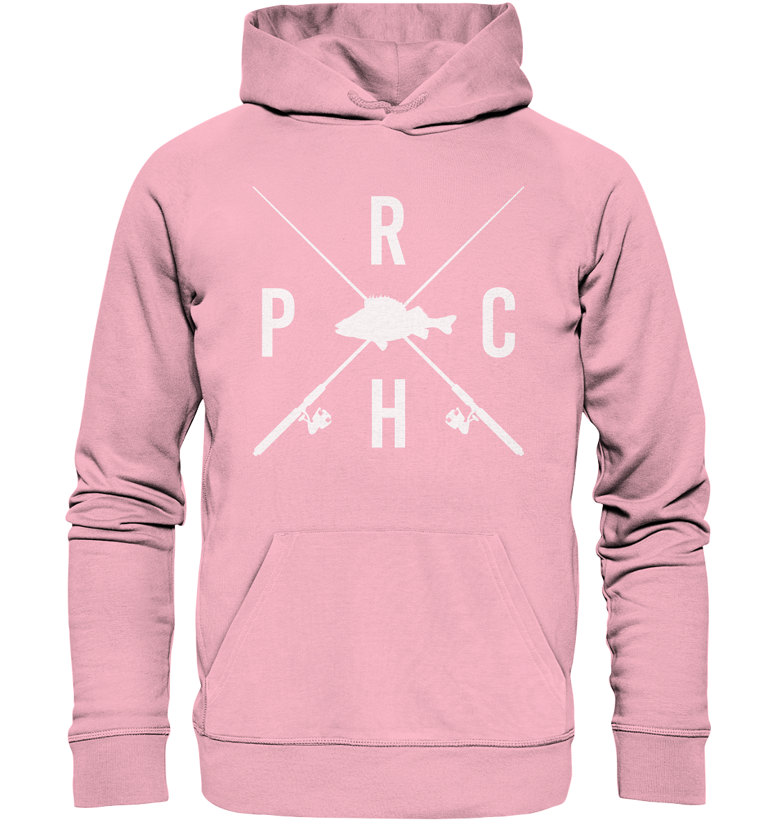Perch gekreuzte Ruten - Premium Bio Hoodie