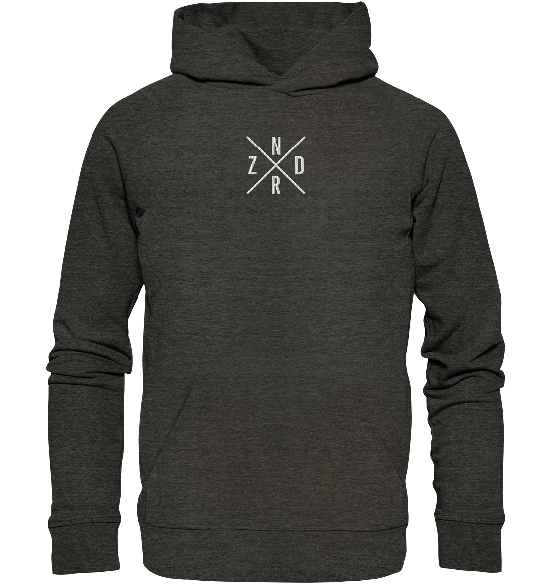 Zander gekreuzt ZNDR - Premium Bio Hoodie (Stick)