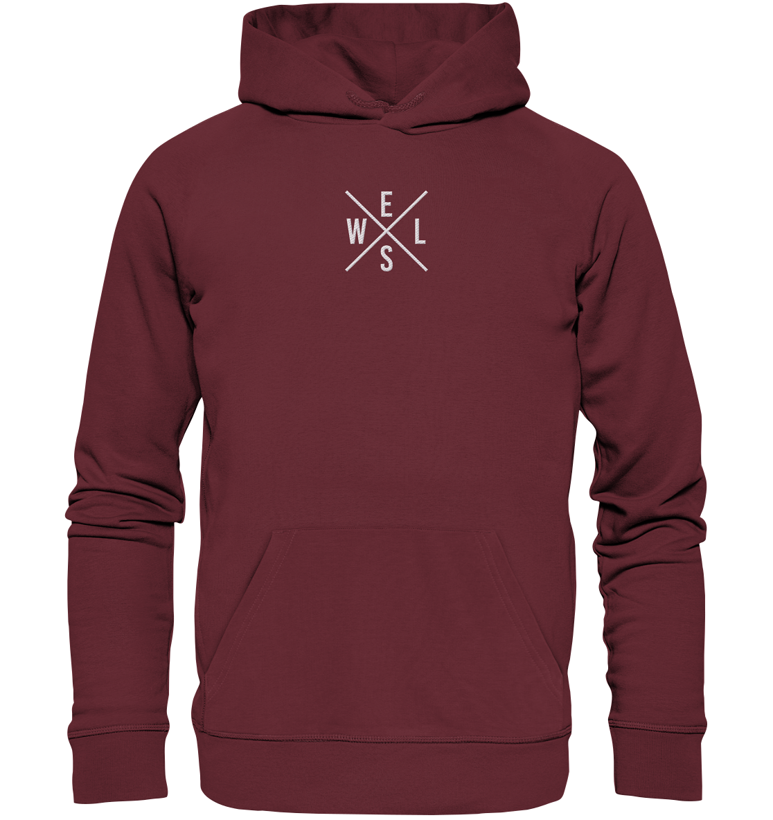 Wels gekreuzt WELS - Premium Bio Hoodie (Stick)