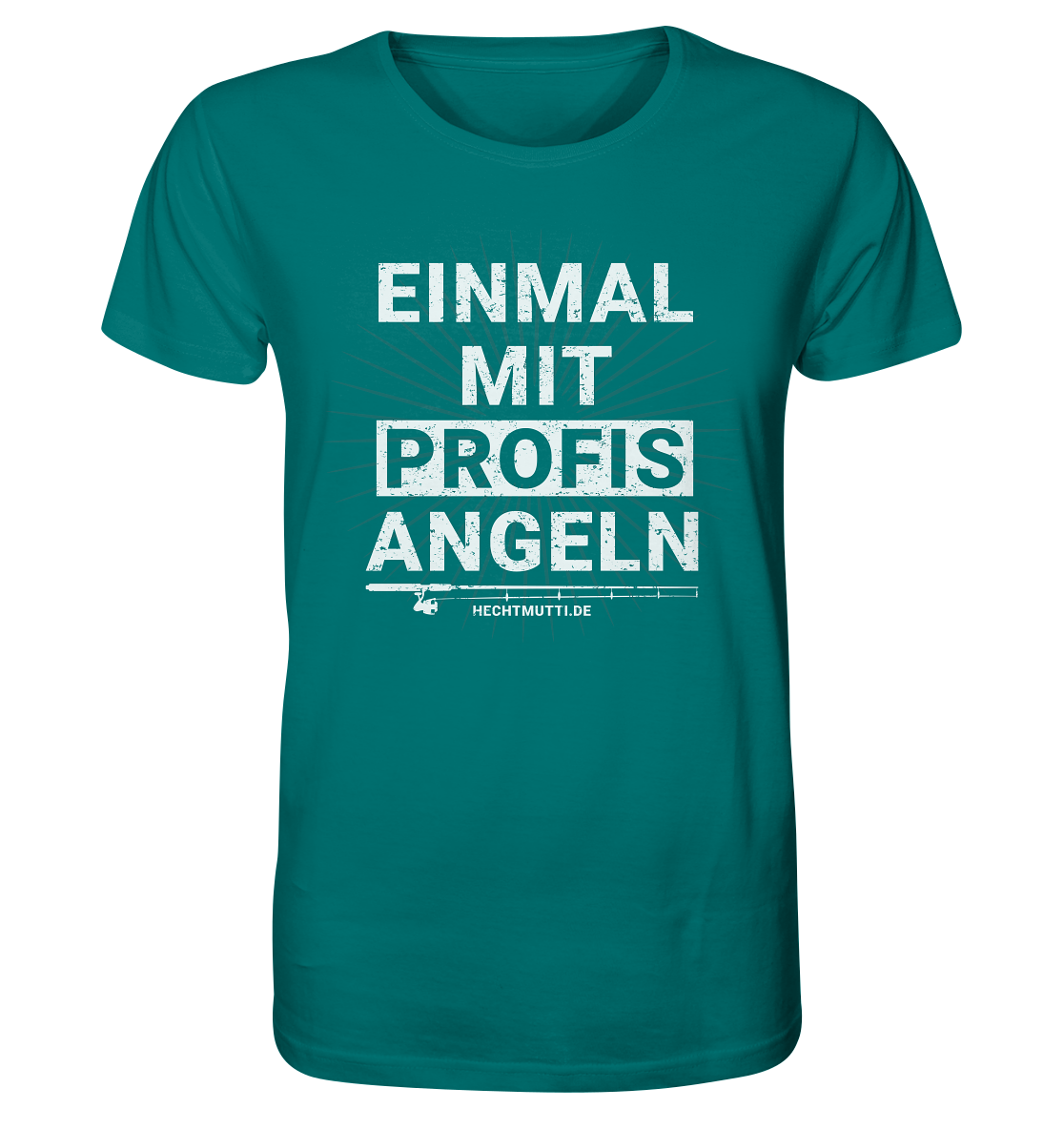 Einmal mit Profis angeln - Männer Bio T-Shirt