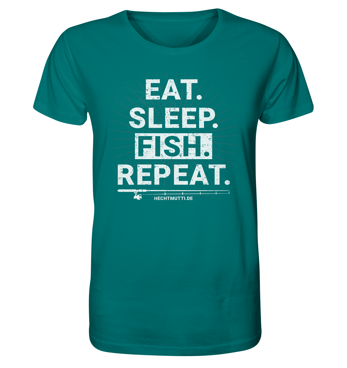 Eat Sleep Fish Repeat - Männer Bio T-Shirt