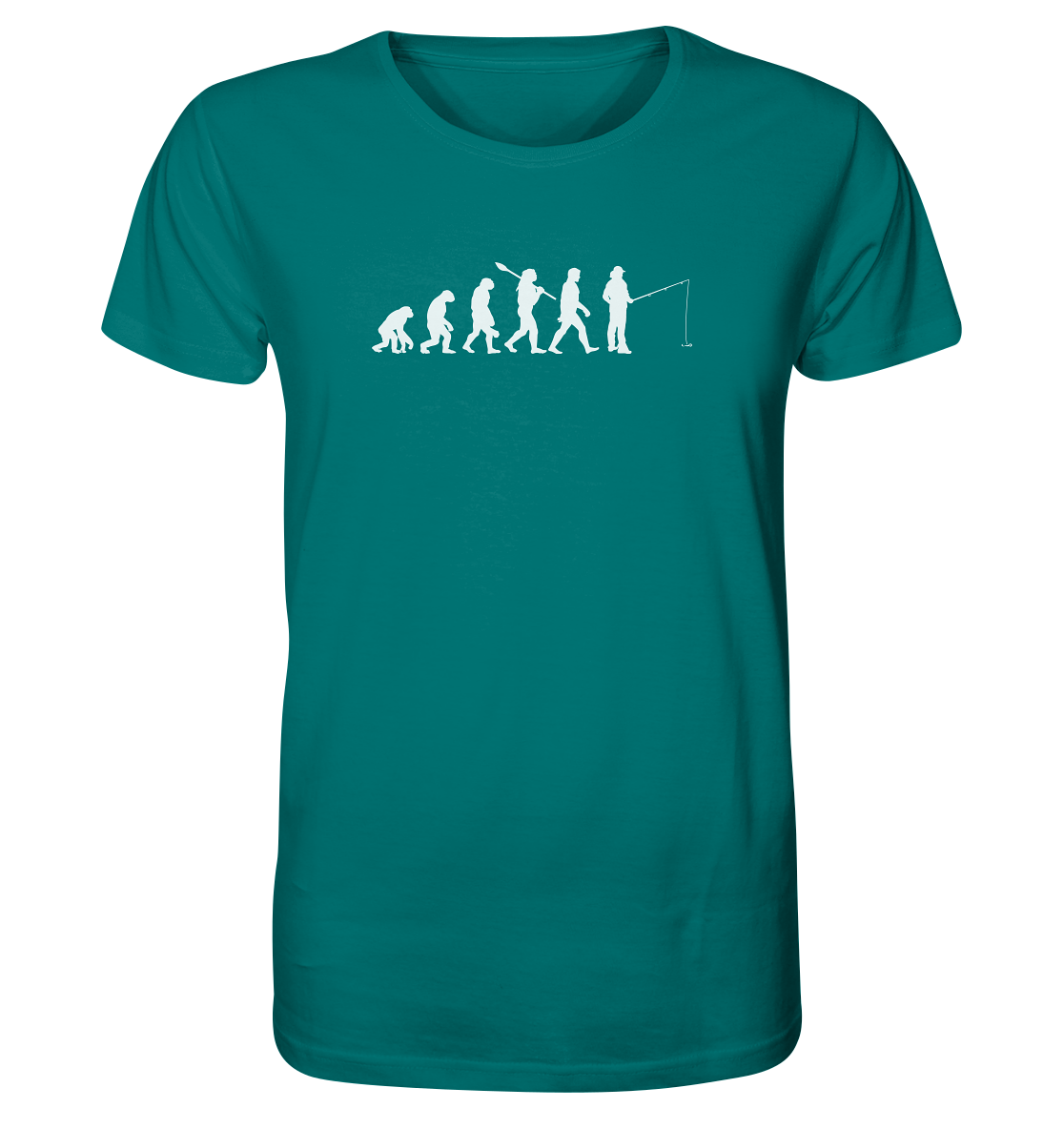 Angler Evolution - Männer Bio T-Shirt