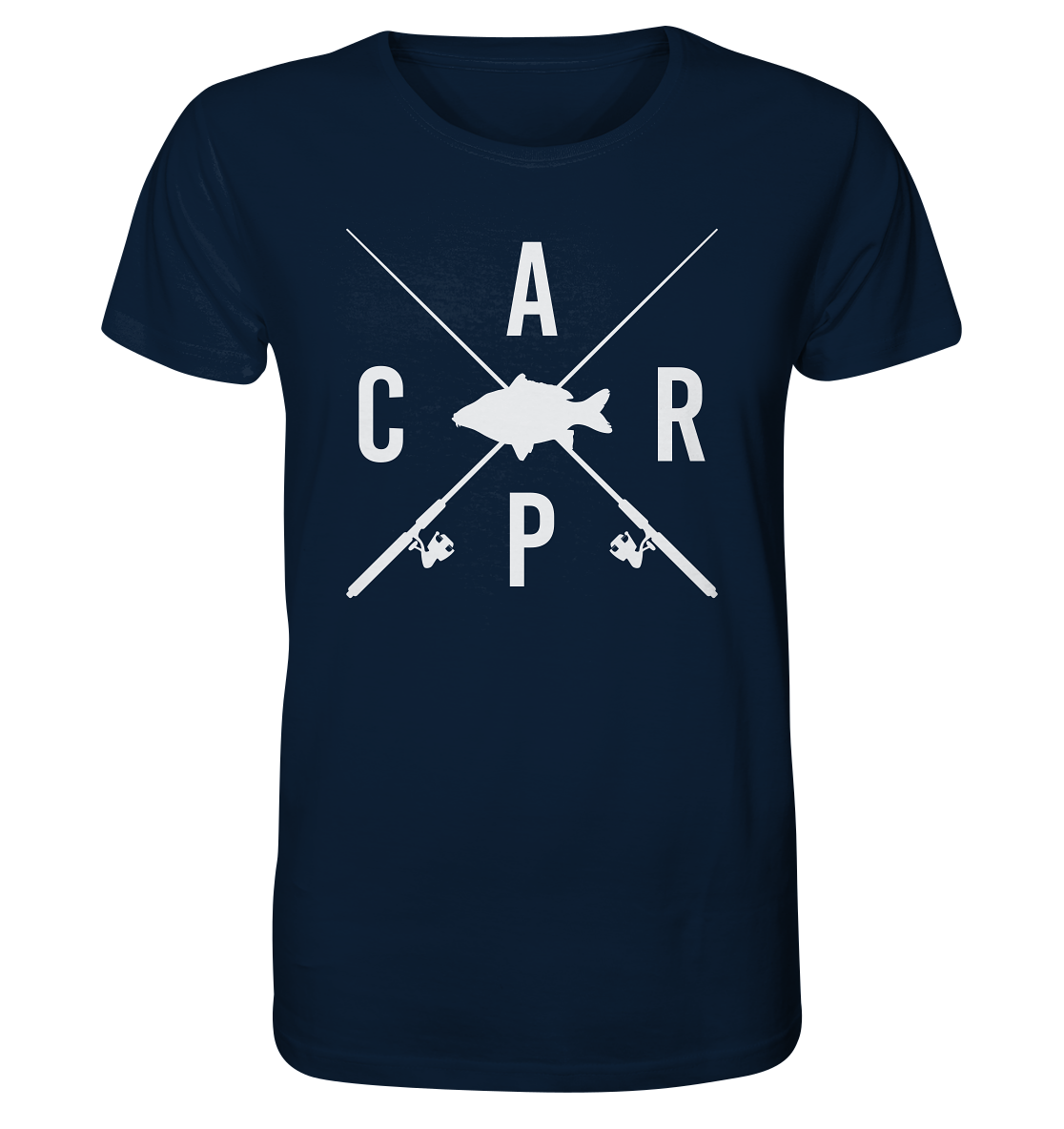 Carp gekreuzte Ruten - Männer Bio T-Shirt