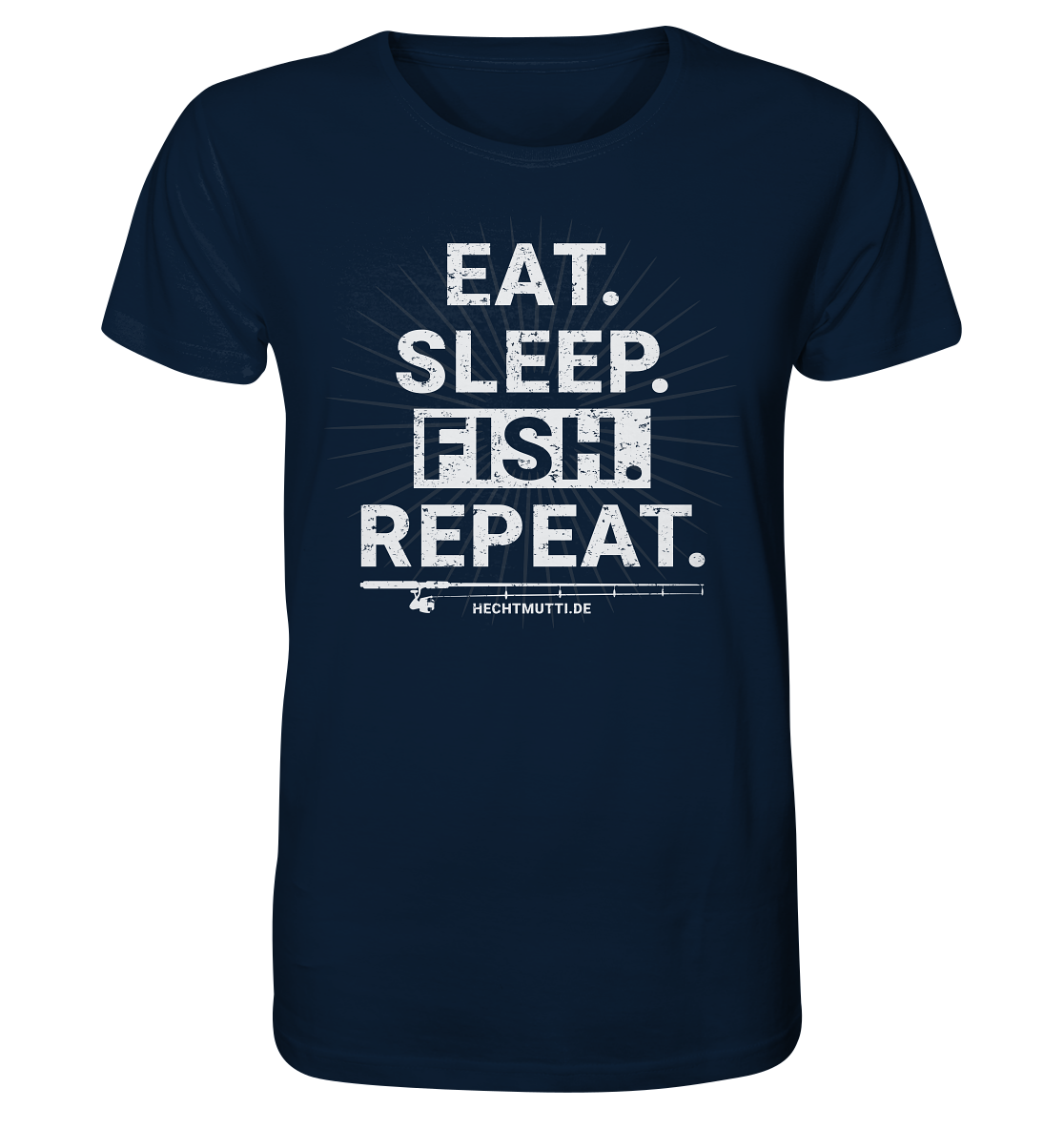 Eat Sleep Fish Repeat - Männer Bio T-Shirt