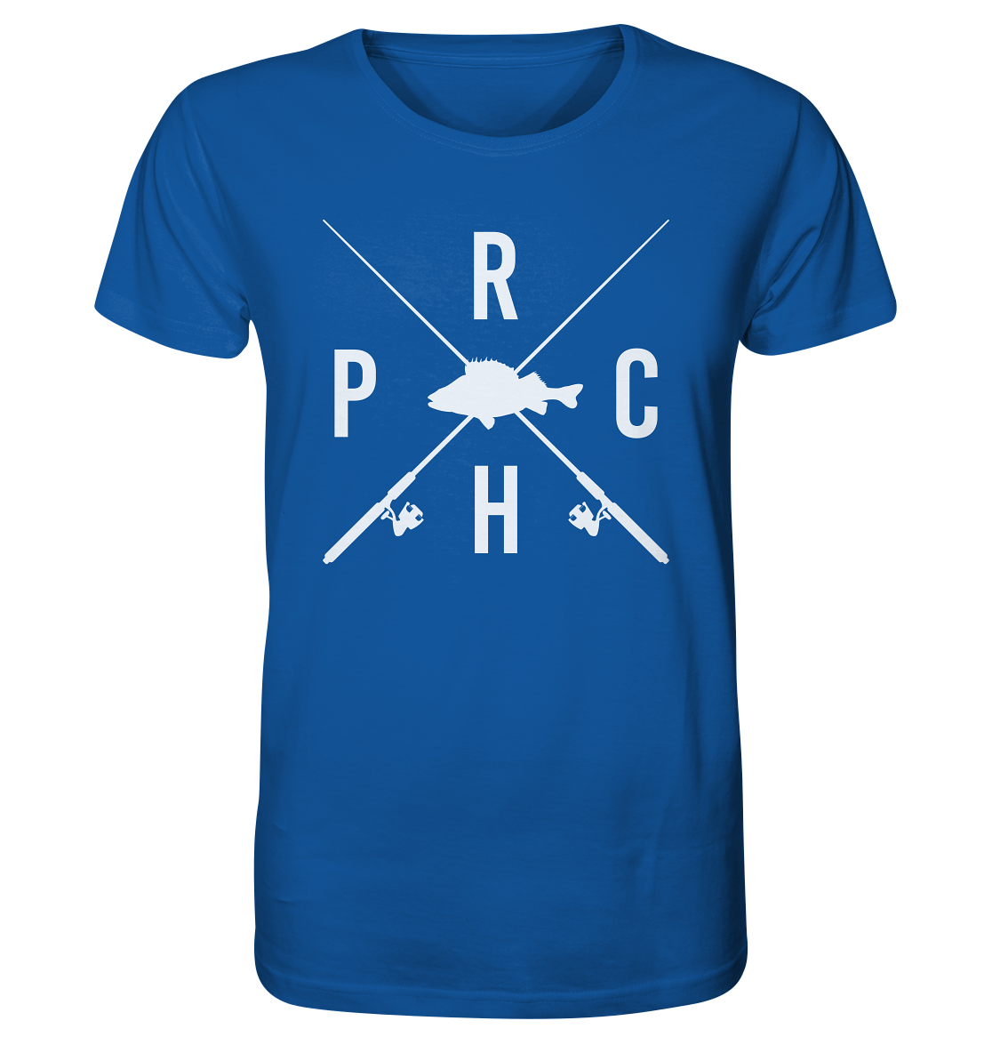 Perch gekreuzte Ruten - Männer Bio T-Shirt