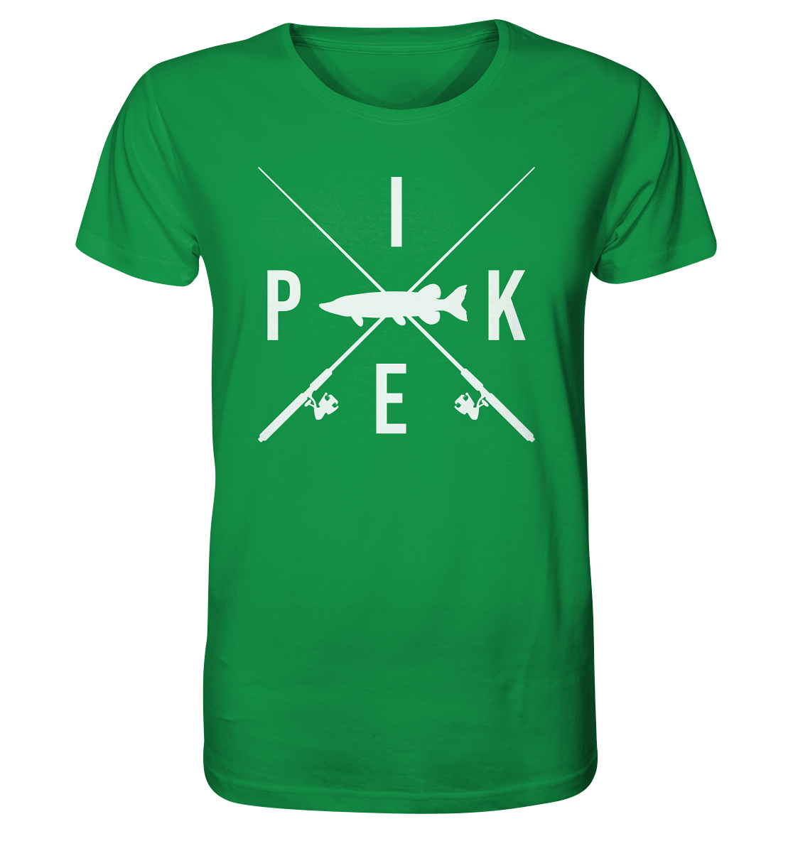 Pike gekreuzte Ruten - Männer Bio T-Shirt