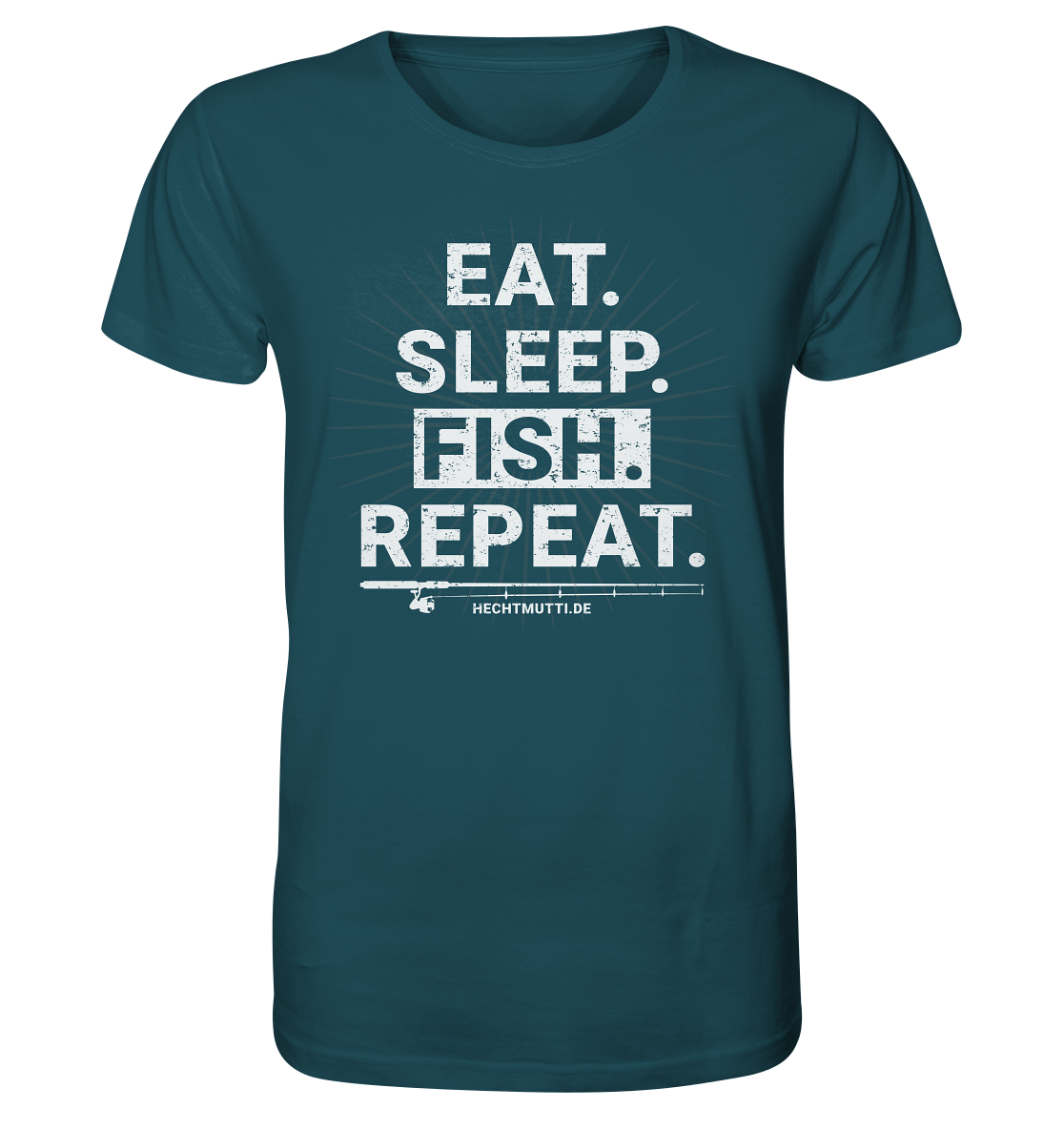 Eat Sleep Fish Repeat - Männer Bio T-Shirt
