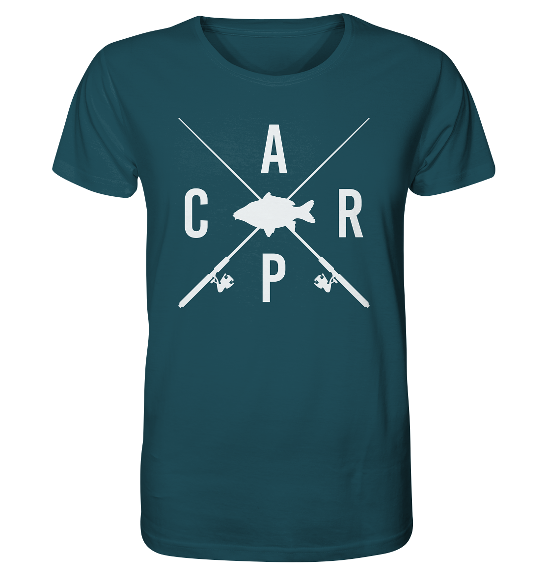Carp gekreuzte Ruten - Männer Bio T-Shirt