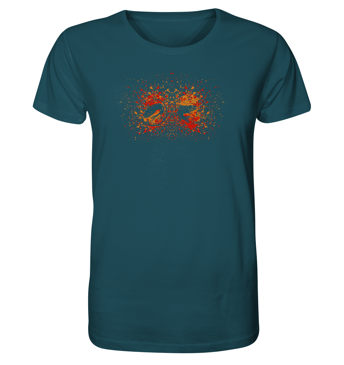 Fischexplosion - Männer Bio T-Shirt