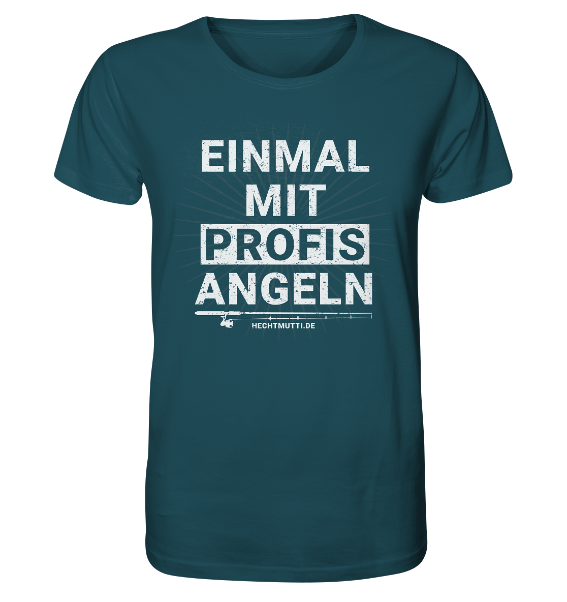 Einmal mit Profis angeln - Männer Bio T-Shirt
