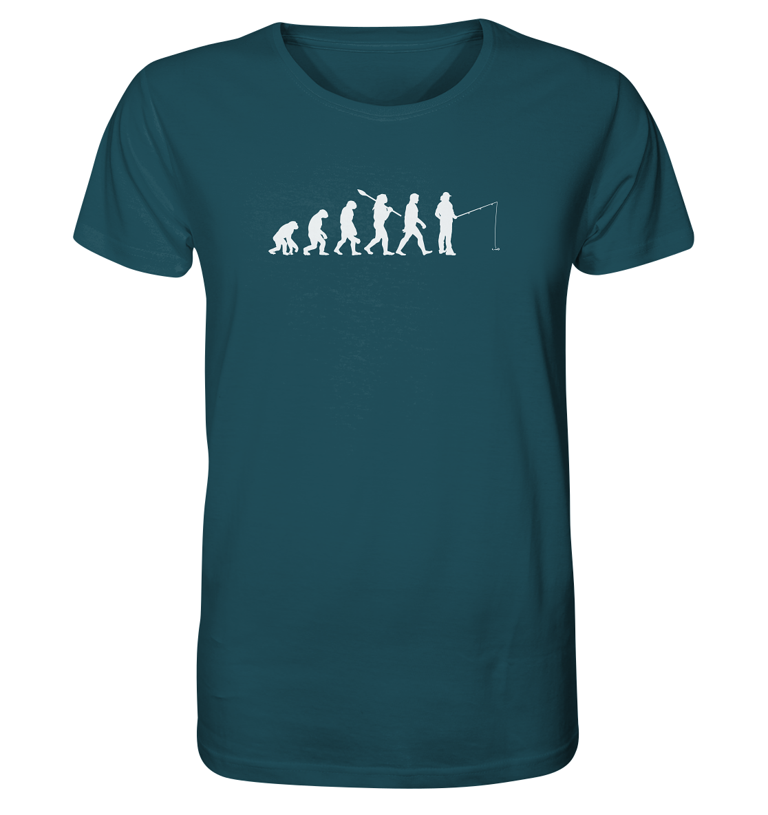 Angler Evolution - Männer Bio T-Shirt