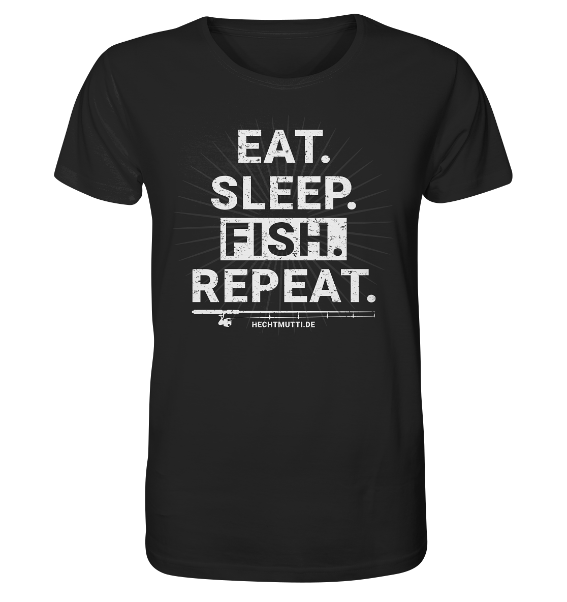 Eat Sleep Fish Repeat - Männer Bio T-Shirt