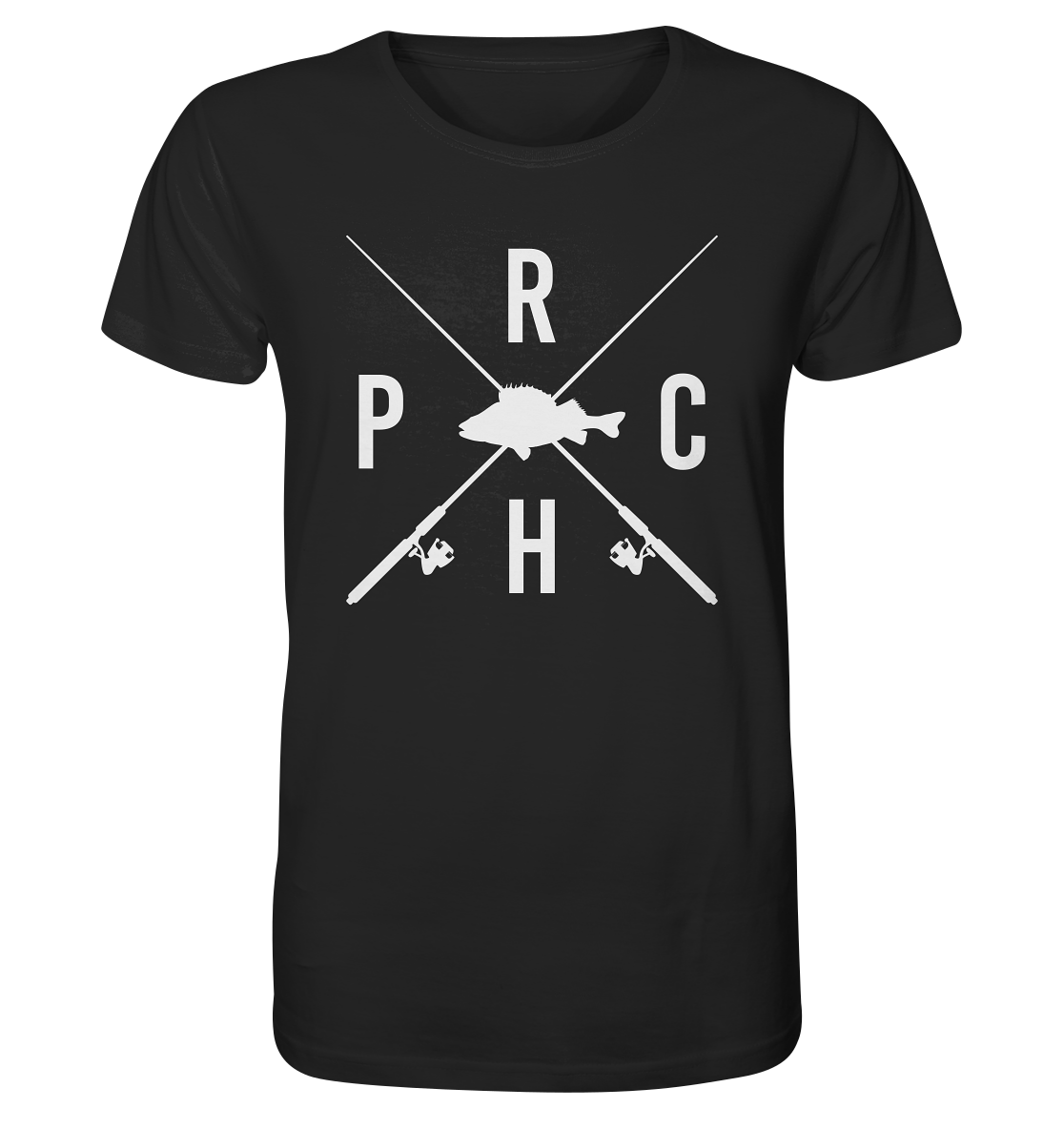 Perch gekreuzte Ruten - Männer Bio T-Shirt