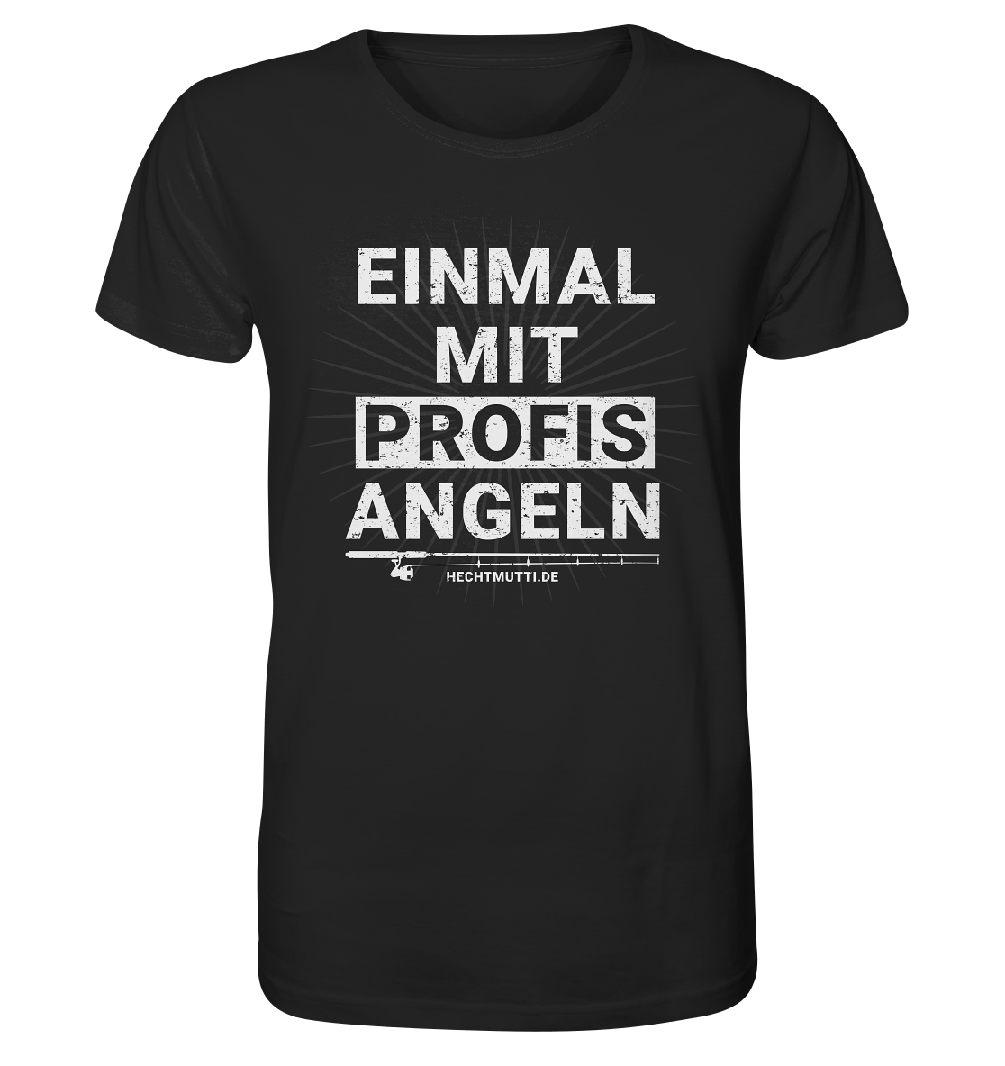Einmal mit Profis angeln - Männer Bio T-Shirt