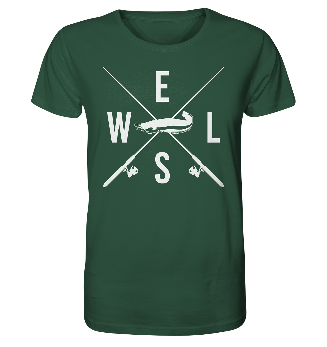 Wels gekreuzte Ruten - Männer Bio T-Shirt
