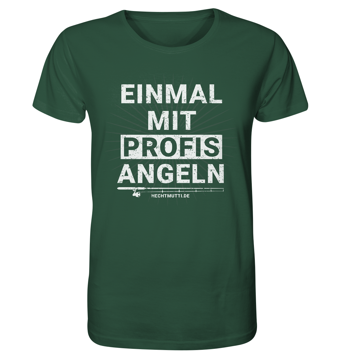 Einmal mit Profis angeln - Männer Bio T-Shirt