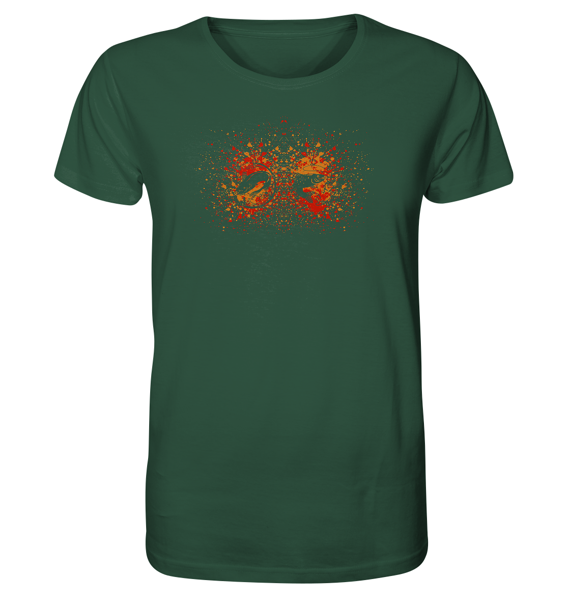 Fischexplosion - Männer Bio T-Shirt