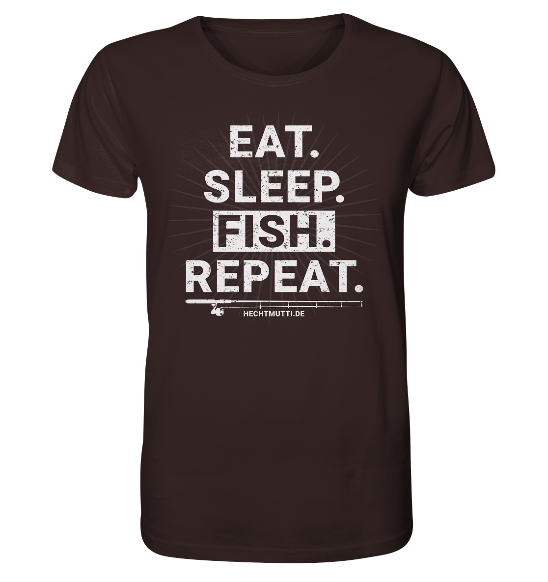 Eat Sleep Fish Repeat - Männer Bio T-Shirt