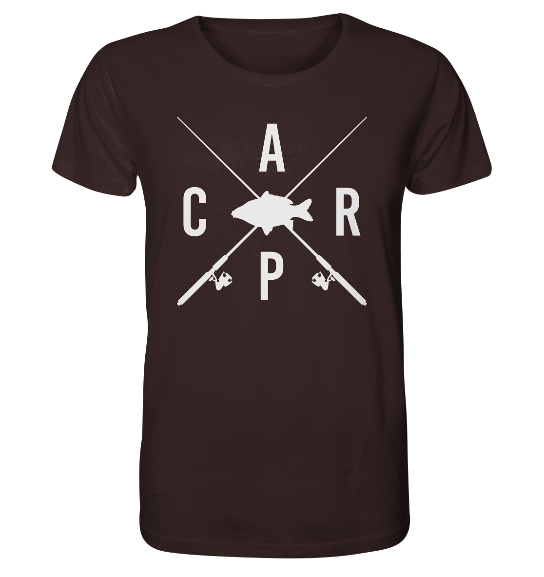 Carp gekreuzte Ruten - Männer Bio T-Shirt
