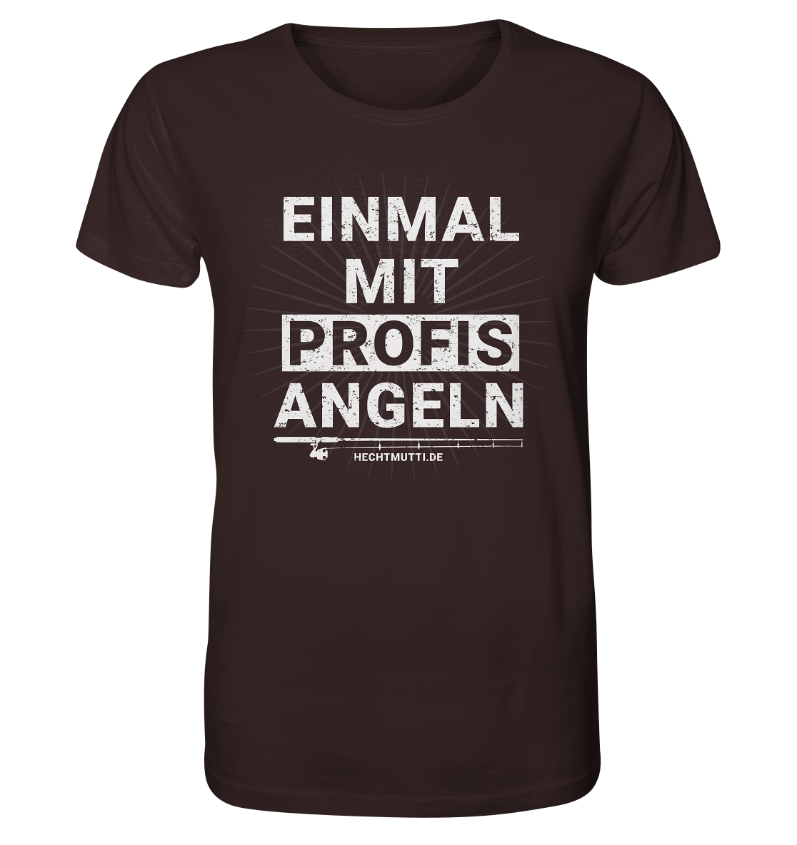 Einmal mit Profis angeln - Männer Bio T-Shirt