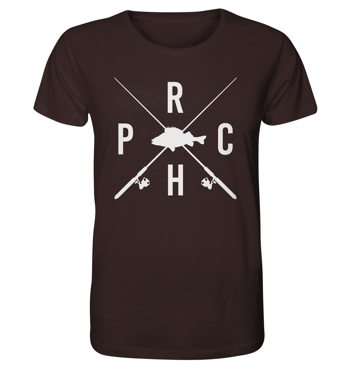 Perch gekreuzte Ruten - Männer Bio T-Shirt