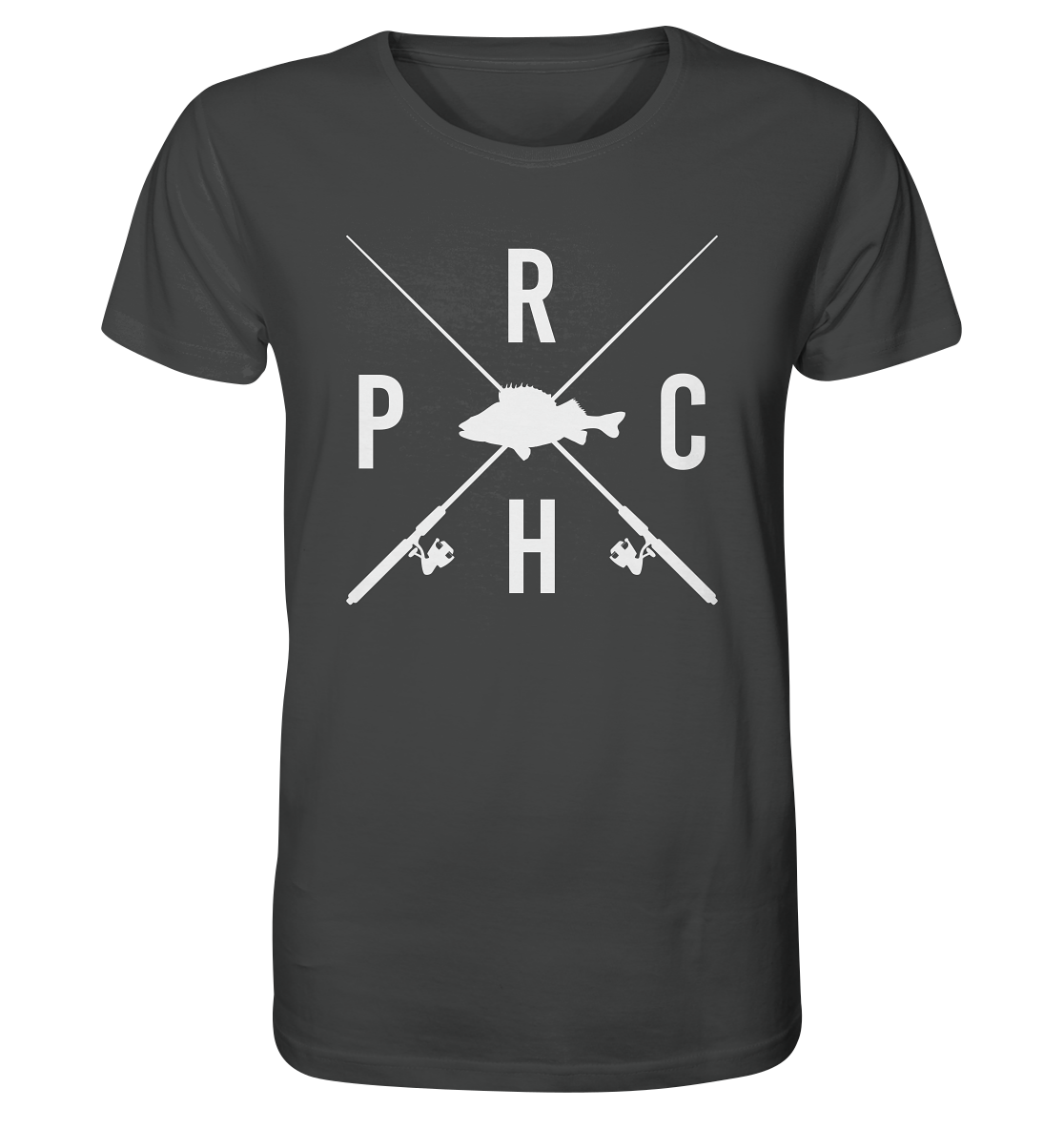 Perch gekreuzte Ruten - Männer Bio T-Shirt