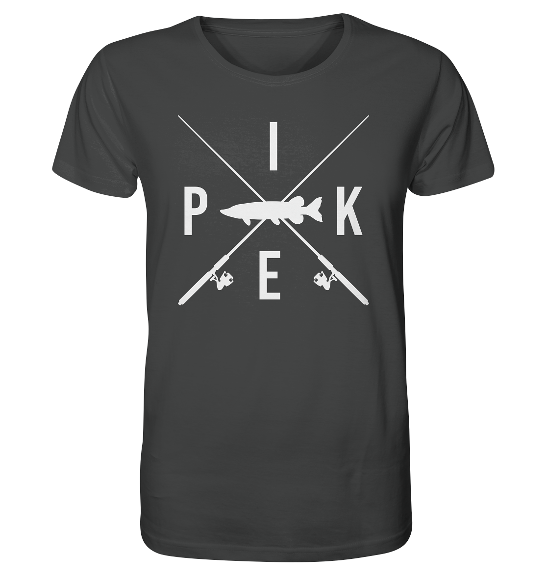 Pike gekreuzte Ruten - Männer Bio T-Shirt