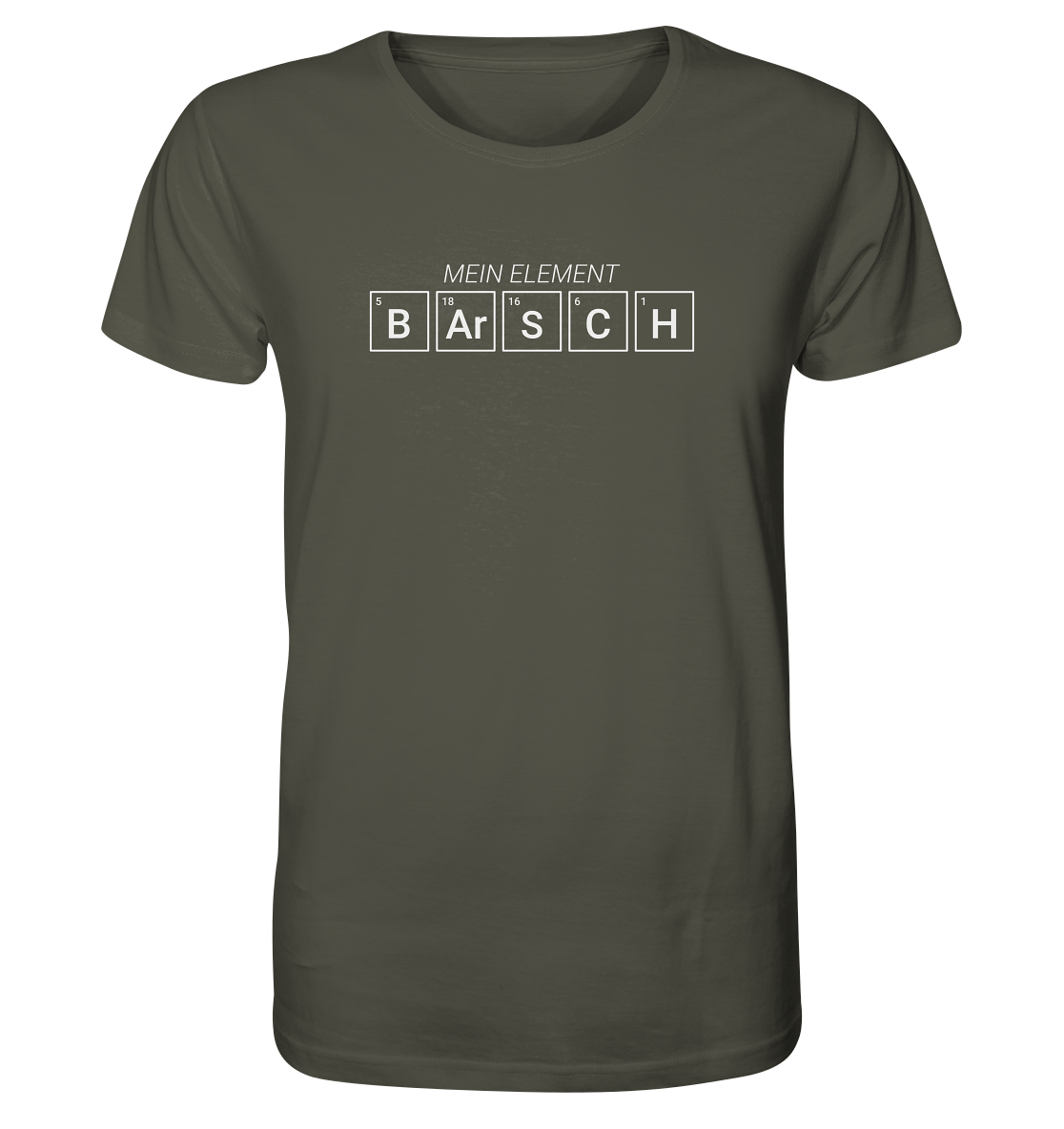 Barsch Mein Element Periodensystem - Männer Bio T-Shirt