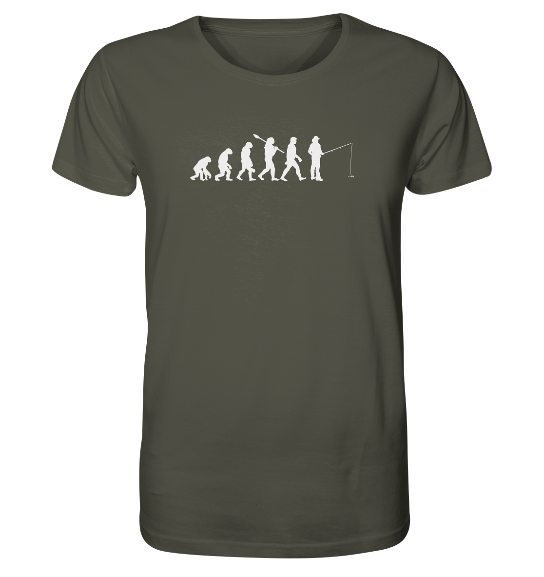 Angler Evolution - Männer Bio T-Shirt