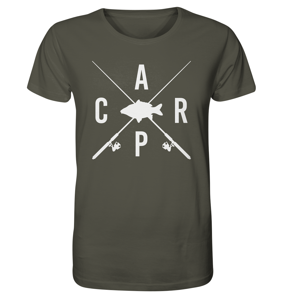 Carp gekreuzte Ruten - Männer Bio T-Shirt