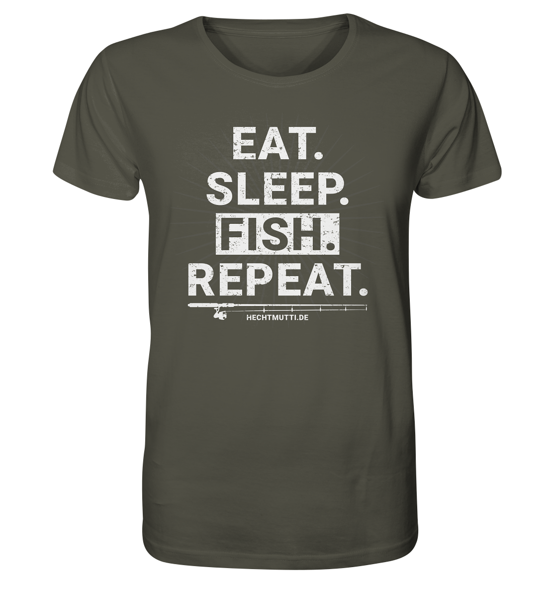 Eat Sleep Fish Repeat - Männer Bio T-Shirt