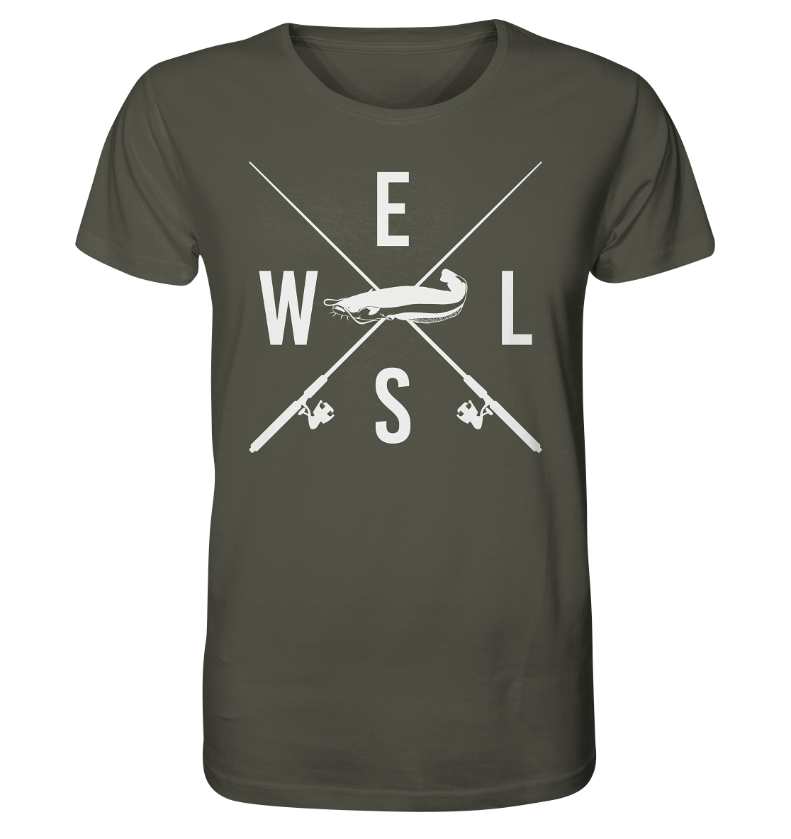 Wels gekreuzte Ruten - Männer Bio T-Shirt