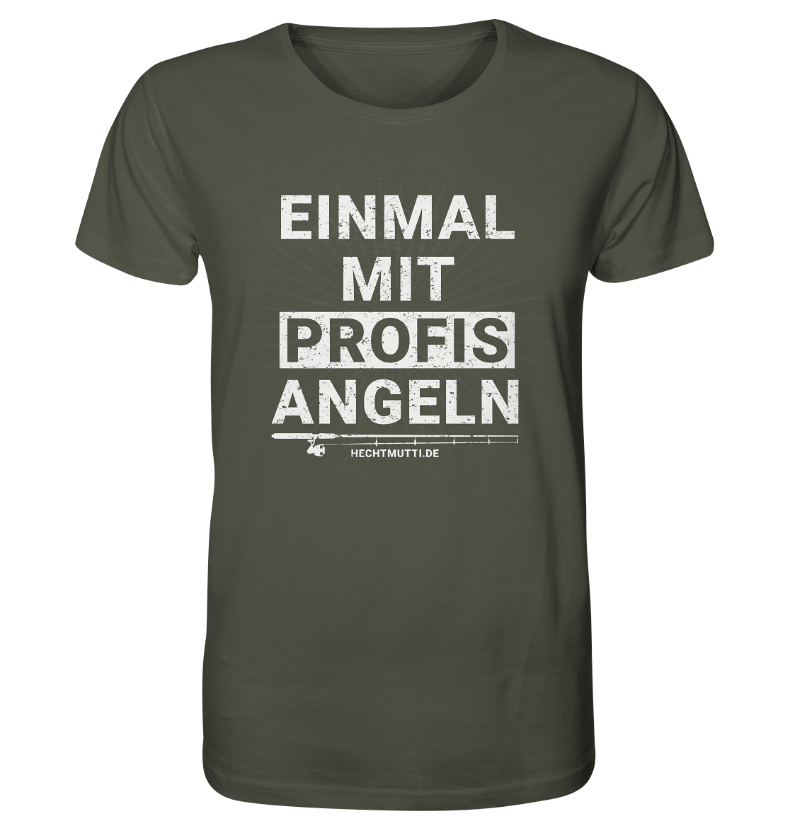 Einmal mit Profis angeln - Männer Bio T-Shirt