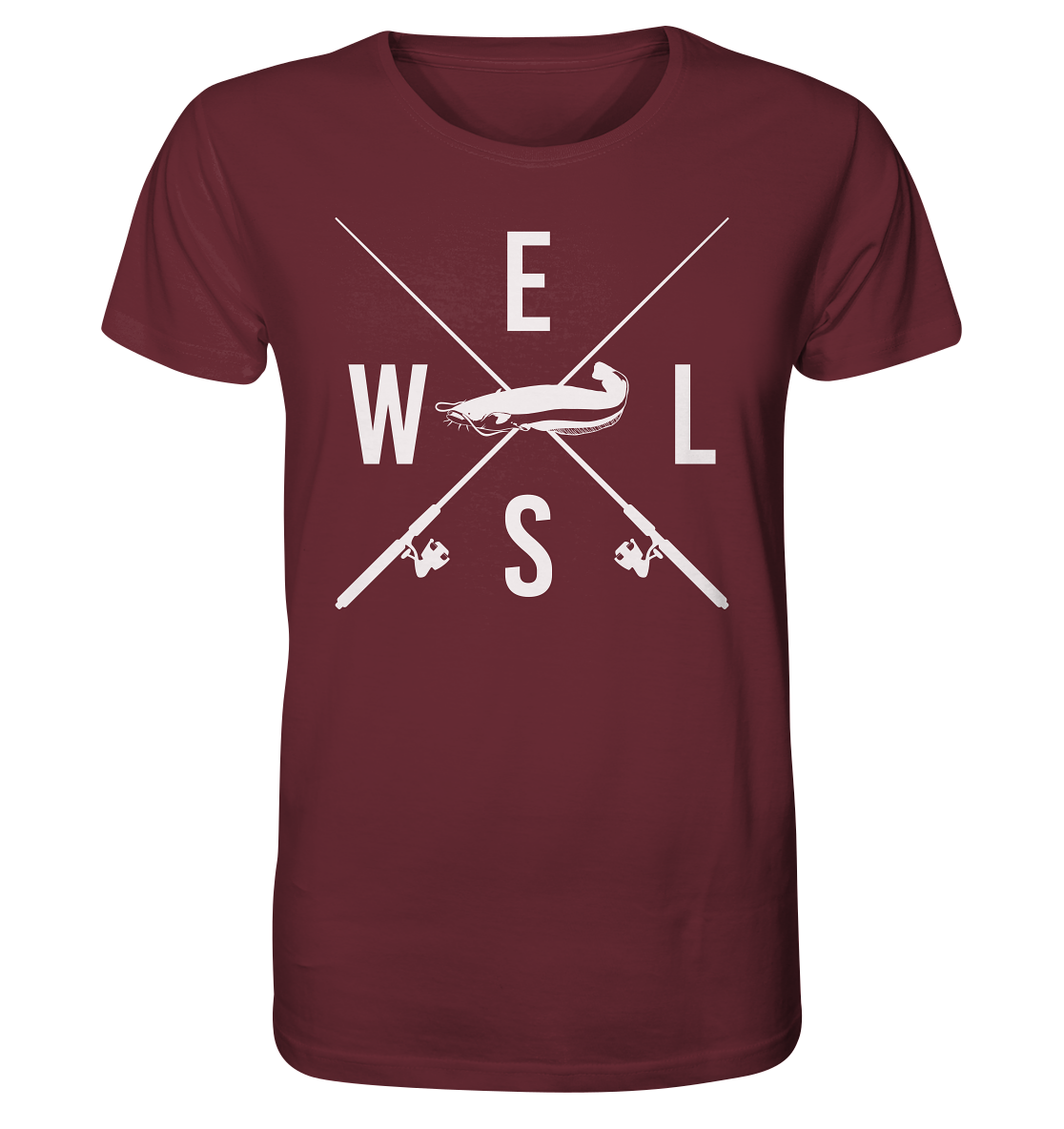 Wels gekreuzte Ruten - Männer Bio T-Shirt
