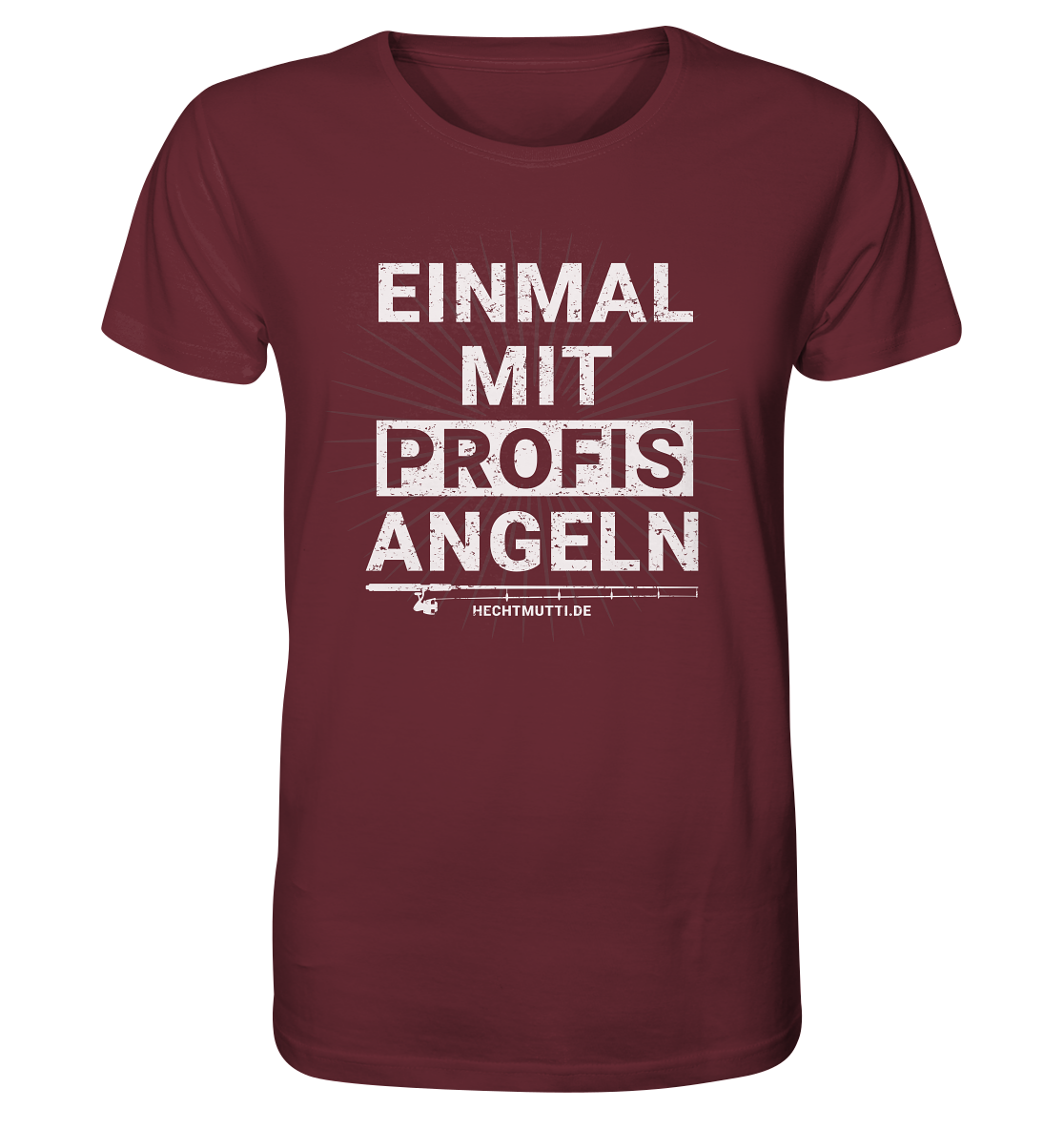 Einmal mit Profis angeln - Männer Bio T-Shirt