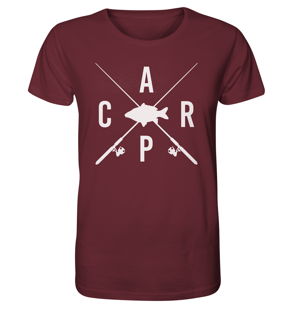 Carp gekreuzte Ruten - Männer Bio T-Shirt