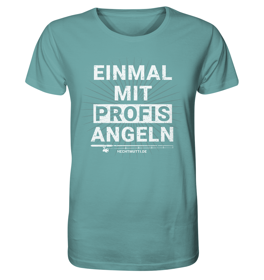 Einmal mit Profis angeln - Männer Bio T-Shirt