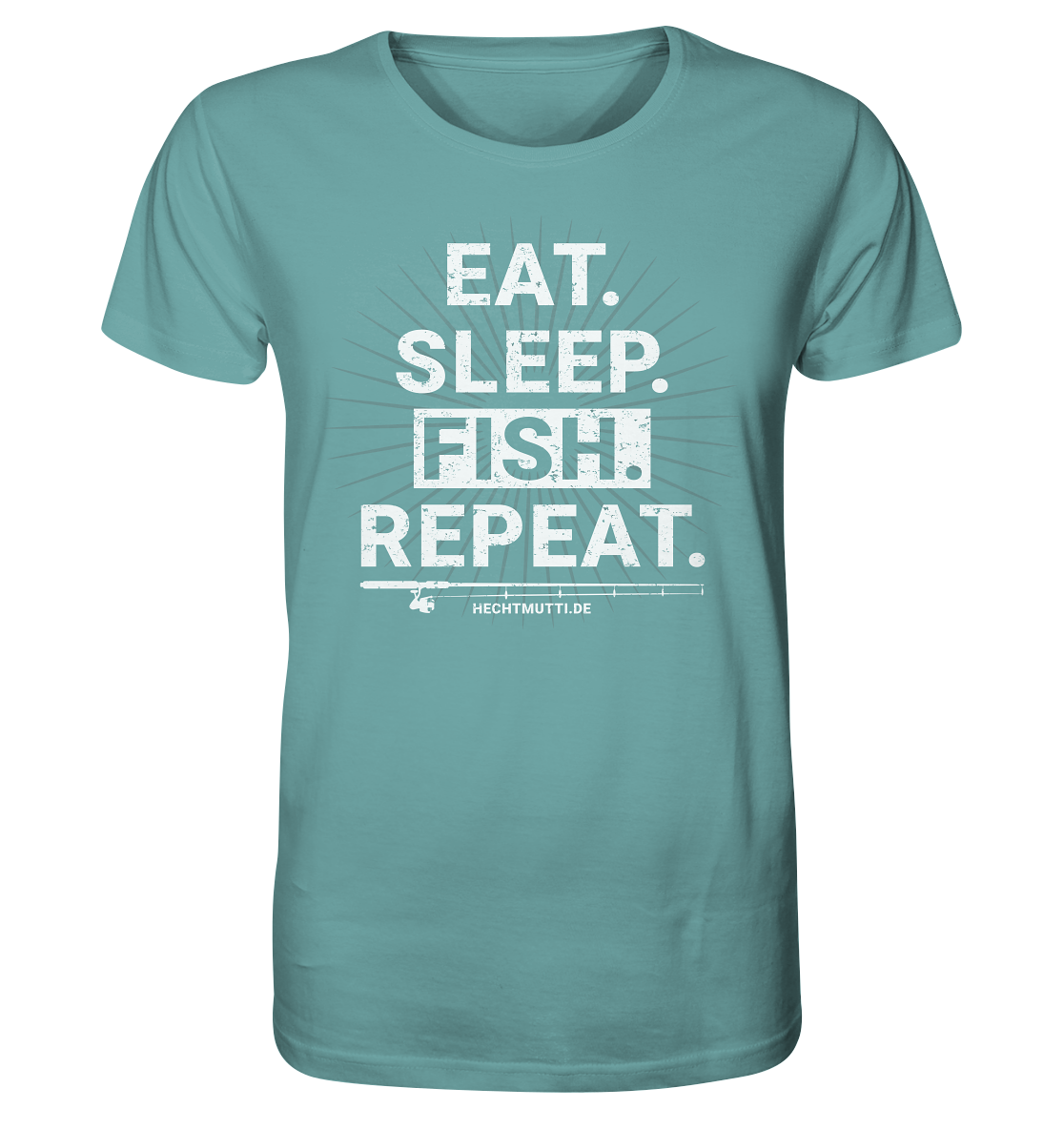 Eat Sleep Fish Repeat - Männer Bio T-Shirt